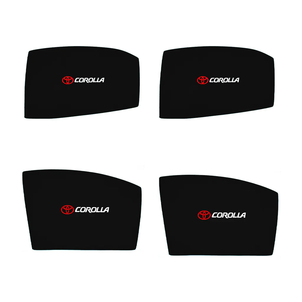 Toyota Corolla Side Shades With Logo - Model 2010-2014