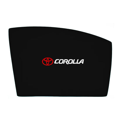 Toyota Corolla Side Shades With Logo - Model 2010-2014
