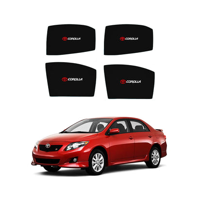 Toyota Corolla Side Shades With Logo - Model 2010-2014