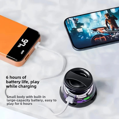 Imported Mini Magnetic Bluetooth Speaker Portable Wireless Stereo with Deep Bass