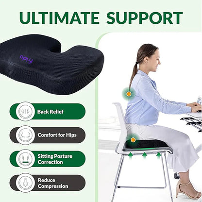 Back & Tailbone Support Cushion